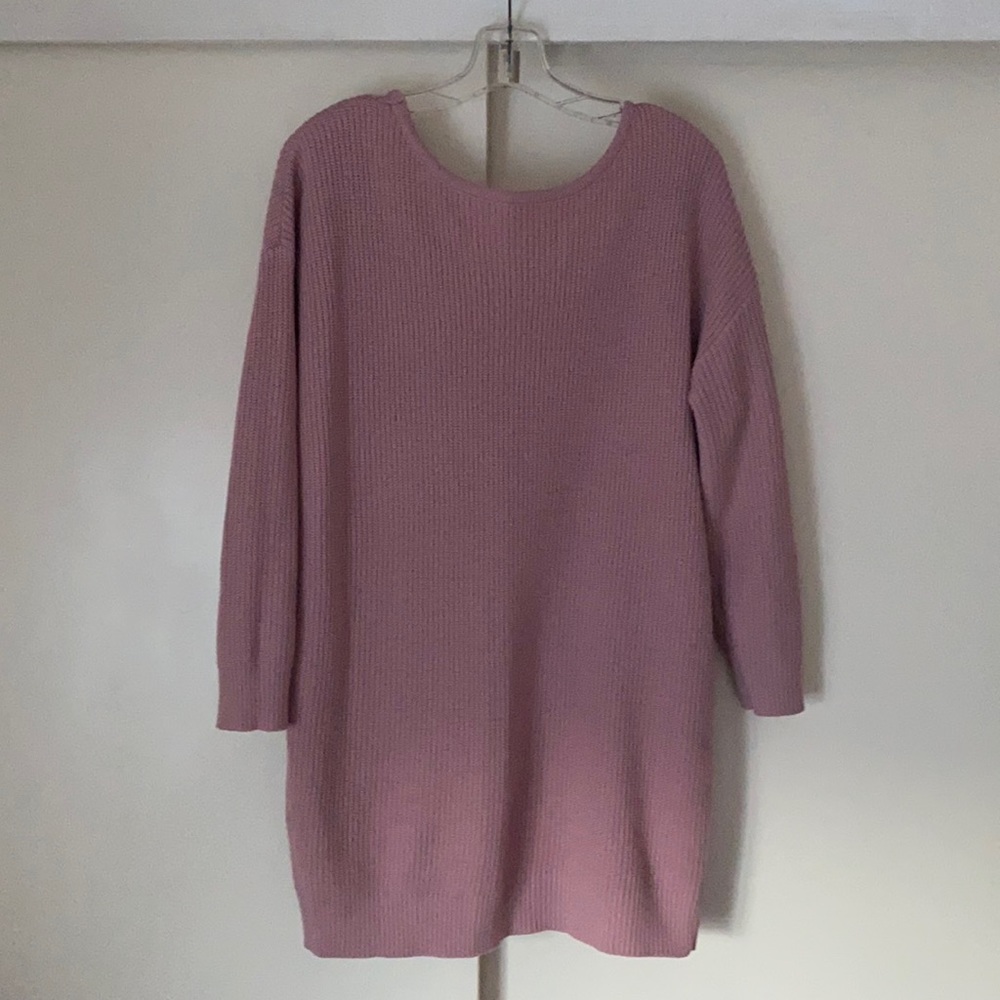 Pink Sweater Dress